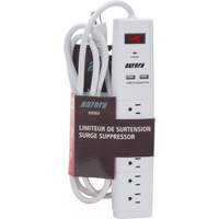 Limiteur de surtension avec chargeur USB, 6 Prises, 1200 J, 1875 W, Cordon 6' Nia-Chem Ltd.