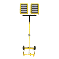 Chariot d'&eacute;clairage &agrave; deux t&ecirc;tes avec treuil, DEL, 400 W, 60 000 lumens, Boîtier en Aluminium Nia-Chem Ltd.