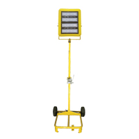 Chariot d'&eacute;clairage &agrave; t&ecirc;te unique avec treuil, DEL, 200 W, 30000 lumens, Boîtier en Aluminium Nia-Chem Ltd.