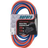 TPE-Rubber Extension Cord with Light Indicator, All-Weather, SJEOW, 12/3 AWG, 15 A, 3 Outlet(s), 25' Nia-Chem Ltd.