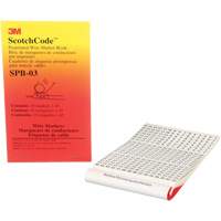 ScotchCode™ Pre-Printed Wire Marker Book XH305 | Nia-Chem Ltd.