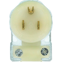 Angled Hospital Grade Extension Plug, Nylon, 15 Amps, 125 V Nia-Chem Ltd.