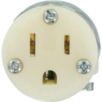 Hospital Grade Extension Plug Connector, 5-15R, Nylon XI199 | Nia-Chem Ltd.