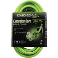 Flexzilla&reg; Pro Industrial Extension Cord, All-Weather, SJTW, 12/3 AWG, 15 A, 25' Nia-Chem Ltd.