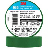 Temflex™ General Use Vinyl Electrical Tape 165, 19 mm (3/4") x 18 M (60'), Green, 6 mils XI865 | Nia-Chem Ltd.