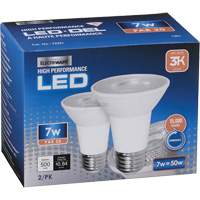 Dimmable LED Bulb, Flood, 7 W, 500 Lumens, PAR20 Base XJ062 | Nia-Chem Ltd.